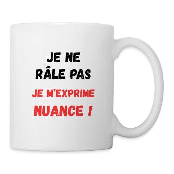 T-Shirt humorvoll humorvoll Geschenkidee - Tasse - Weiß - Rechts