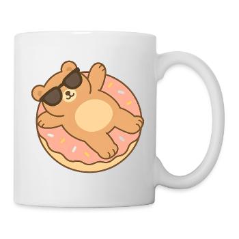 Bronszé bear in sunglasses - Mug - white - Right