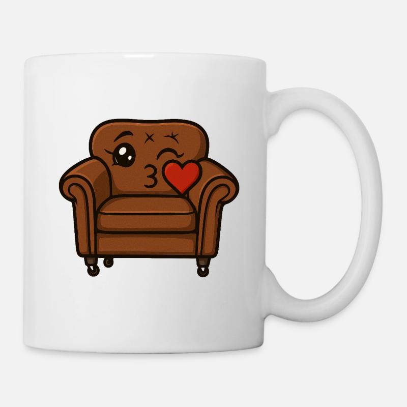 Couchi kuesst - Tasse - Weiß