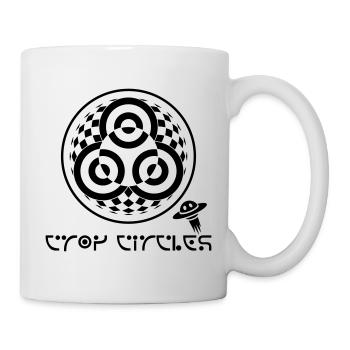 Psychedelischer Dreifaltigkeits-Kornkreis - Tasse - Weiß - Rechts