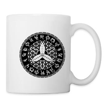 Flower of Life Moth Sigil - Mug - white - Right