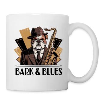 Bark und Blues - Tasse - Weiß - Rechts