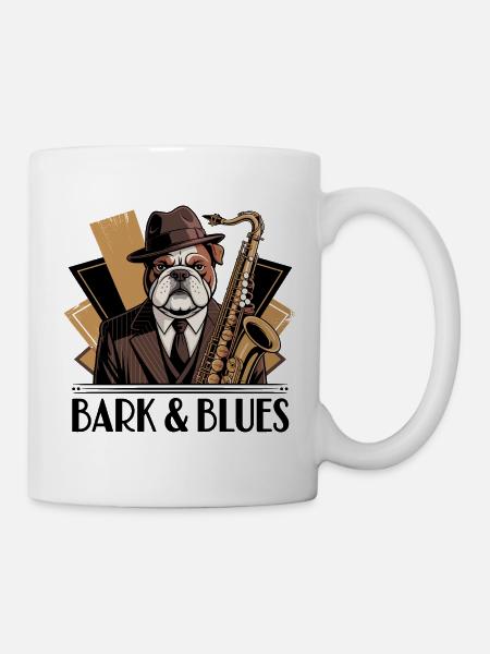Bark und Blues - Tasse - Weiß