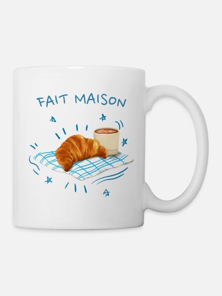 Croissant Fait Maison - Mug blanc - blanc