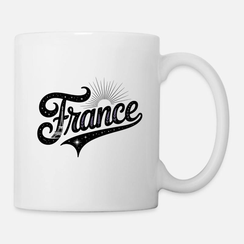 France - Souvenir Design - Mug blanc - blanc