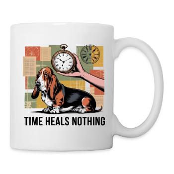 Zeitloser Basset - Tasse - Weiß - Rechts