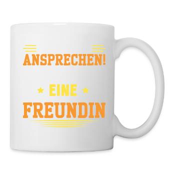 Malle BITTE NICHT ANSPRECHEN Lustiges - Tasse - Weiß - Rechts