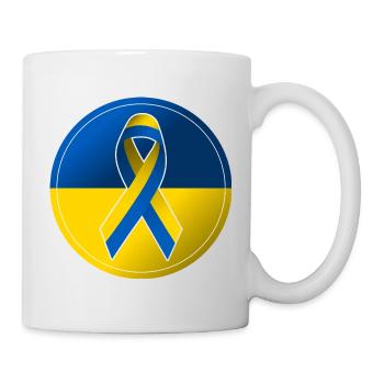 Solidarity Peace Ukraine Demonstration - Mug - white - Right