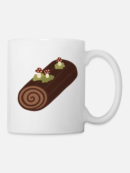 Bûche De Noël - Mug blanc - blanc