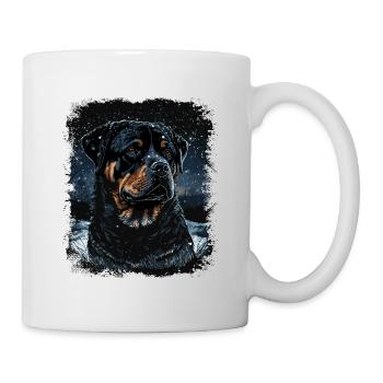 Chien Rottweiler - Mug blanc - blanc - Droite