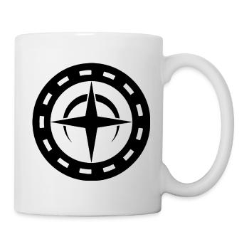 Himmlischer Kompass Kornkreis Kunst - Tasse - Weiß - Rechts