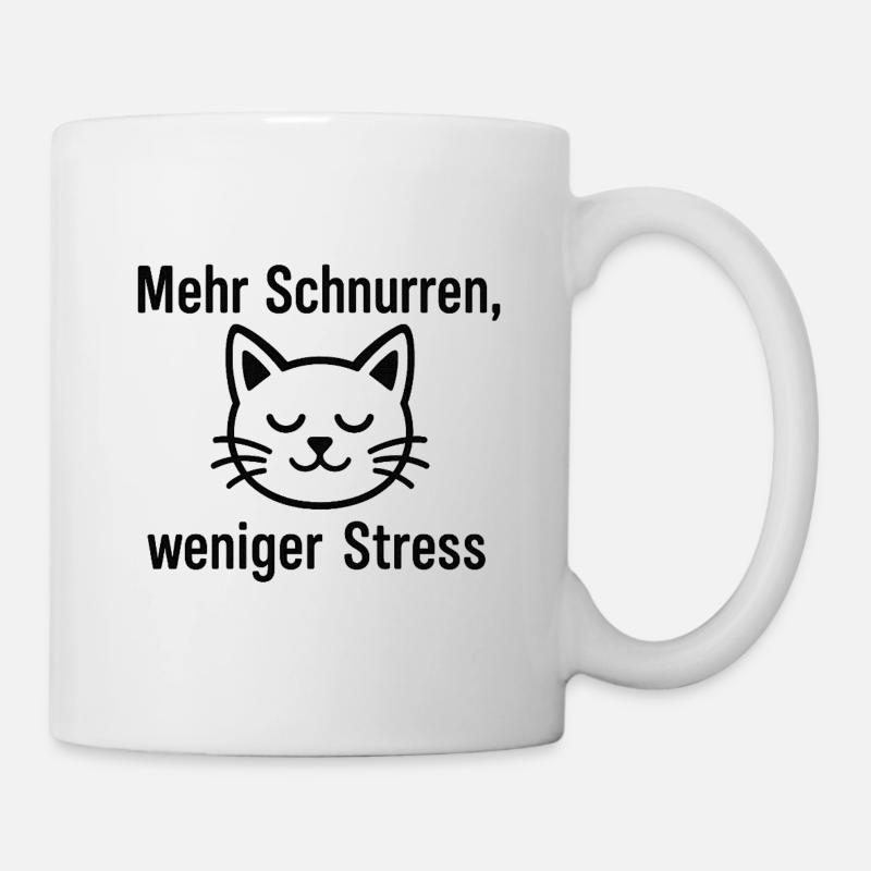 Schnurren - Tasse - Weiß