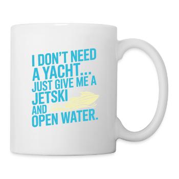 Jetski Ocean Freedom Rider Grafik - Tasse - Weiß - Rechts