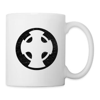 Novgorod cross black circle illustration - Mug - white - Right