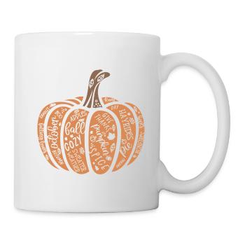 Motif citrouille joyeux Halloween - Mug blanc - blanc - Droite