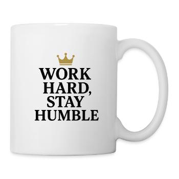 Motivational quote with crown - Mug - white - Right