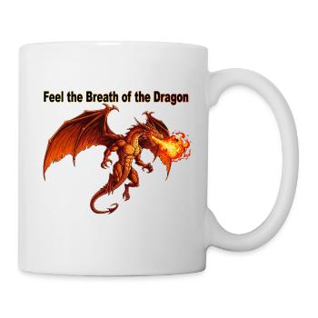 Conception du souffle du dragon ardent - Mug blanc - blanc - Droite
