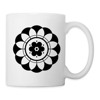Kornkreis Blume Mandala - Tasse - Weiß - Rechts