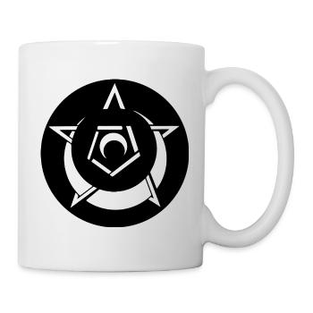 Mystischer Pentagramm-Kornkreis - Tasse - Weiß - Rechts