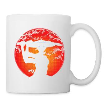 Samurai-Mädchen - Tasse - Weiß - Rechts