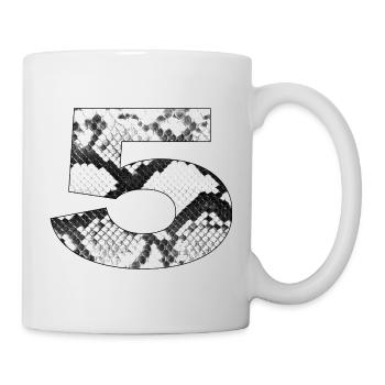 Snake Pattern Number 5 - Mug - white - Right