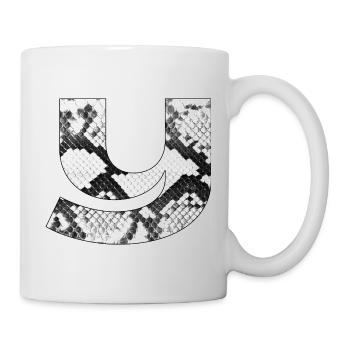 Snakeledermuster Buchstabe y - Tasse - Weiß - Rechts