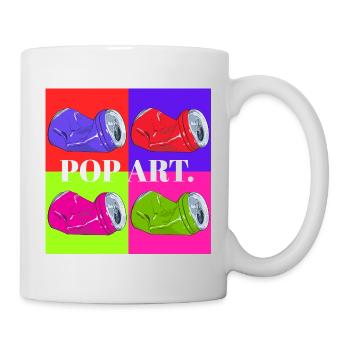 Pop Art Cola Dosen Design - Mug - white - Right