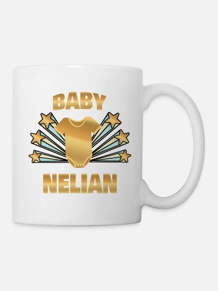 Nelian als Geburt - Tasse - Weiß