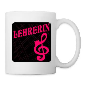 MUSIK LEHRERIN KATZEN - Tasse - Weiß - Rechts