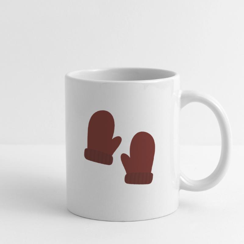 Gemütliche Winterhandschuhe Illustration Tasse