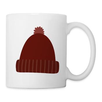 Warm Autumn Knit Beanie - Mug - white - Right