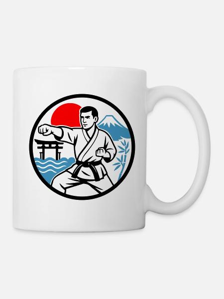 Karate Nature - Tasse - Weiß