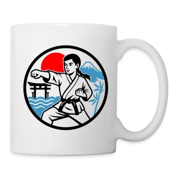 Karate and Nature - Mug - white - Right