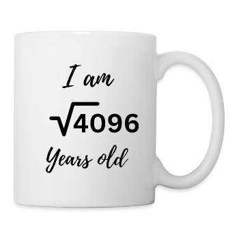 64 Years in Style – Mathematically Clever with √4096 - Mug - white - Right