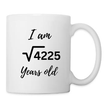 √4225 – Mathematisch 65 werden! - Tasse - Weiß - Rechts