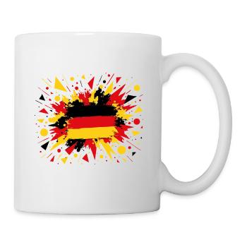 German Flag in Brush Style - Mug - white - Right