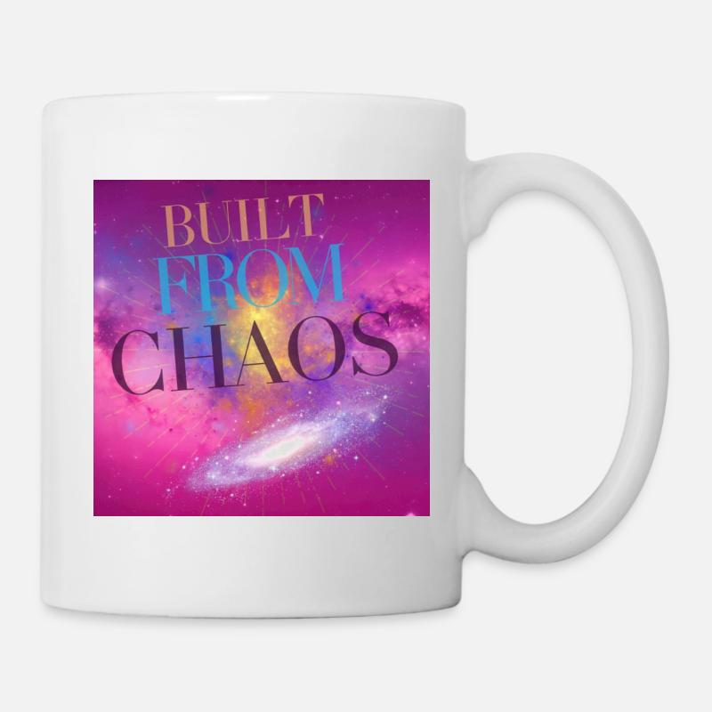 Révélation cosmique avec motif du chaos - Mug blanc - blanc