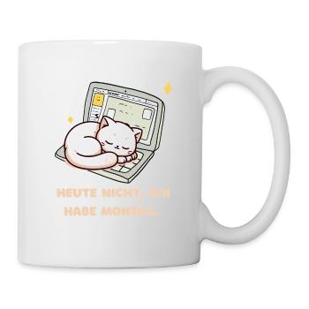 Not today, it's Monday - Mug - white - Right