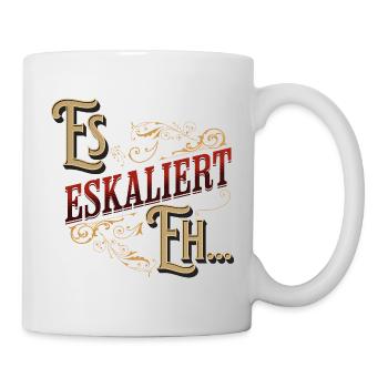 Vintage Ça dégénère quand même - Mug blanc - blanc - Droite
