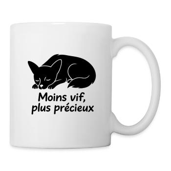 Sleeping Dog with Less Vivid Text - Mug - white - Right