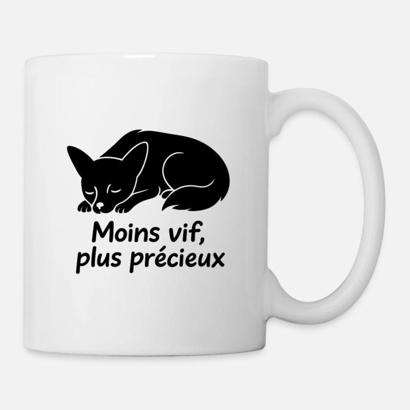 Sleeping Dog with Less Vivid Text - Mug - white