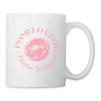 Pink Citrus Fruit Embrace Design - Mug - white - Right