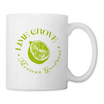 Citron vert et citron design botanique - Mug blanc - blanc - Droite