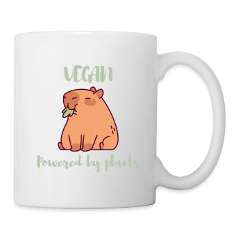 Vegan - Powered by Plants Design für Veganer - Tasse - Weiß - Rechts