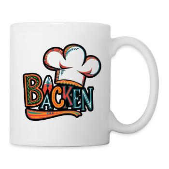 Illustration d'un chapeau de chef boulanger - Mug blanc - blanc - Droite