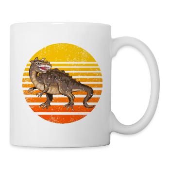 Dinosaur Sunset Design - Mug - white - Right