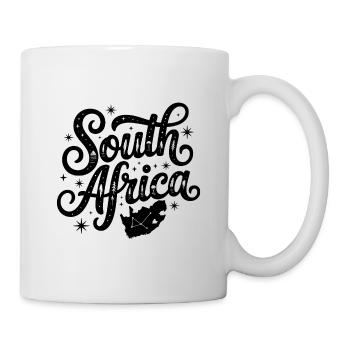 Südafrika - Souvenir-Design - Tasse - Weiß - Rechts