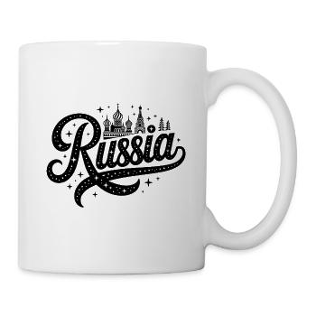 Russland - Souvenir Design - Tasse - Weiß - Rechts