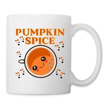AUTUMN KAWAII DRINKS PUMPKIN SPICE - Mug - white - Right