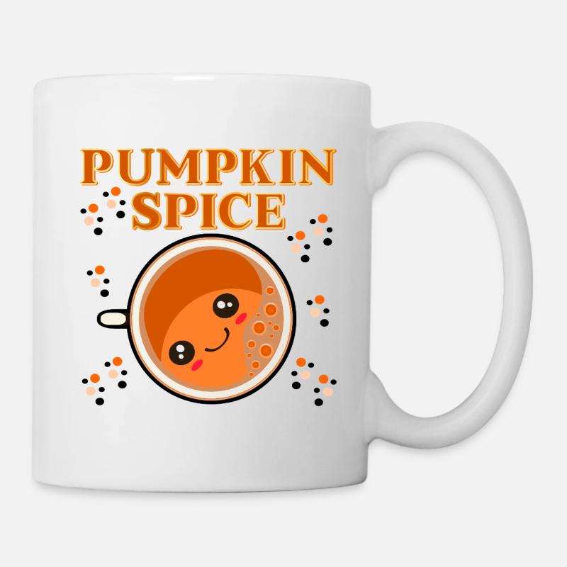 HERBST KAWAII GETRÄNKE PUMPKIN SPICE - Tasse - Weiß